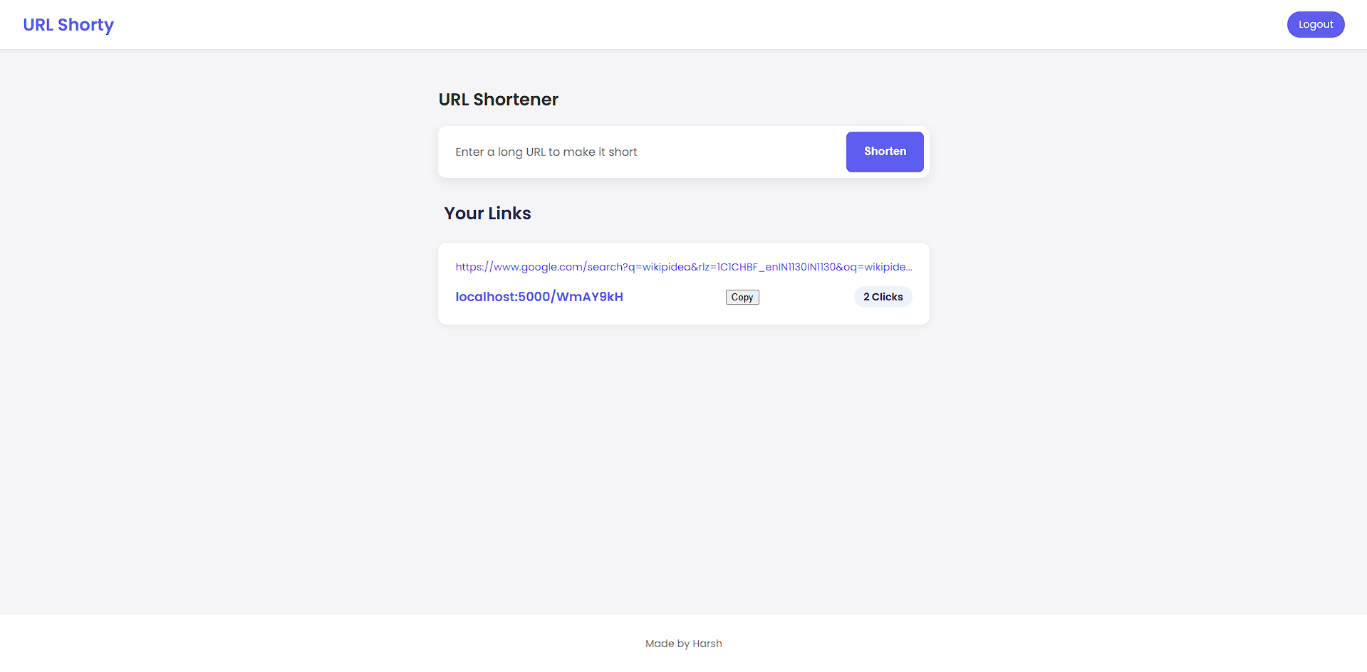 URL Shortener Project